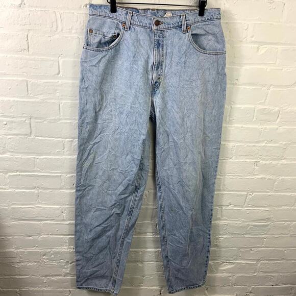 Levi's 560 Men's High Rise Loos Fit Tapered-Leg Denim Jeans Blue Size 36/34 - Picture 1 of 4